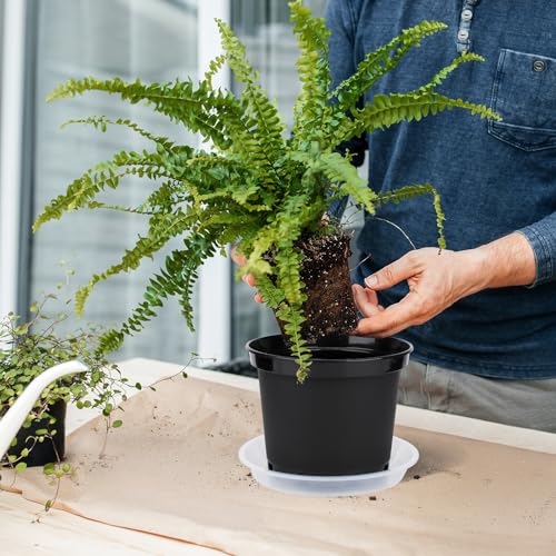 GREANER Nursery Pots, 1 Gallon Durable Flower Pots with Drainage Holes, Plant Containers for Flower, Seed, Tree, Tomato-Black (15PCS) - Image 5