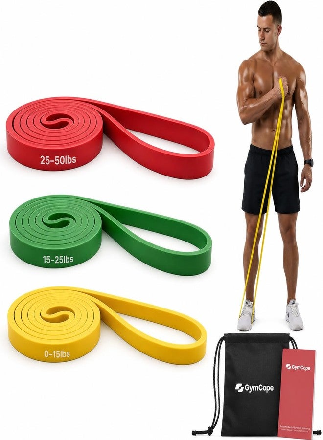 GymCope Pull Up Resistance Bands Set (3/4/5 Pack), Heavy Duty Exercise Bands for Men & Women, 5-120 lbs, Resistance Bands for Pull Up Assist, Strength Training, Stretching, Home & Gym Workout - Image 1