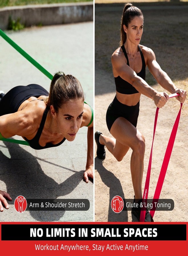 GymCope Pull Up Resistance Bands Set (3/4/5 Pack), Heavy Duty Exercise Bands for Men & Women, 5-120 lbs, Resistance Bands for Pull Up Assist, Strength Training, Stretching, Home & Gym Workout - Image 3