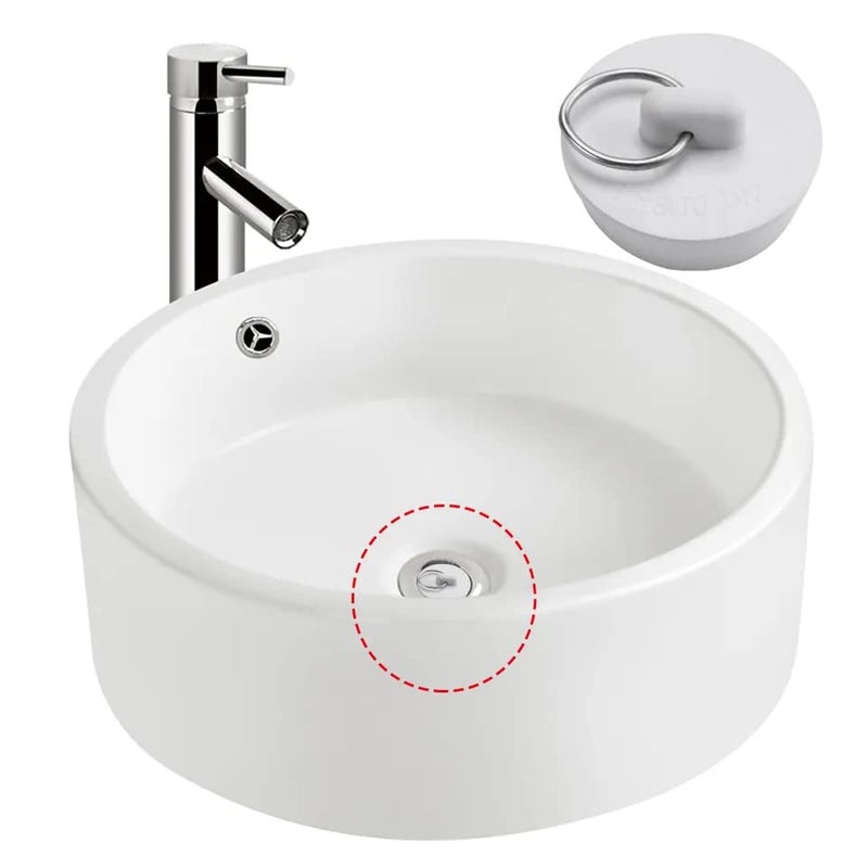 MXBTSYA 6 Sizes of Sink Stoppers, Bathtub Drain Stopper with Ring Suitable, Rubber Sink Drain for Kitchen, Bathroom and Laundry Sink, Bathtub Accessories - Image 4