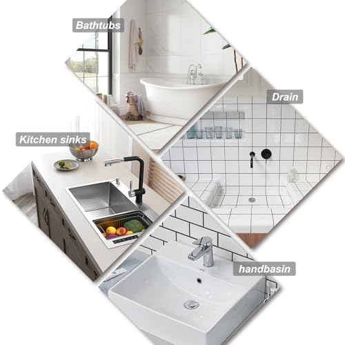 MXBTSYA 6 Sizes of Sink Stoppers, Bathtub Drain Stopper with Ring Suitable, Rubber Sink Drain for Kitchen, Bathroom and Laundry Sink, Bathtub Accessories - Image 2