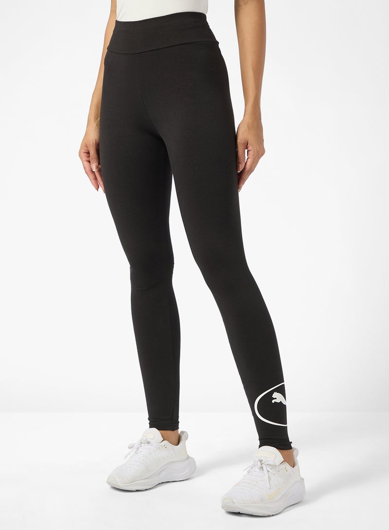 PUMA Logo High Waist Leggings - Image 1