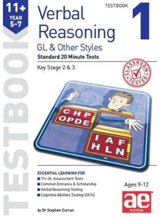 11 Verbal Reasoning Year 5 7 GL Other Styles Testbook 1 Standard 20 Minute Tests - Paperback