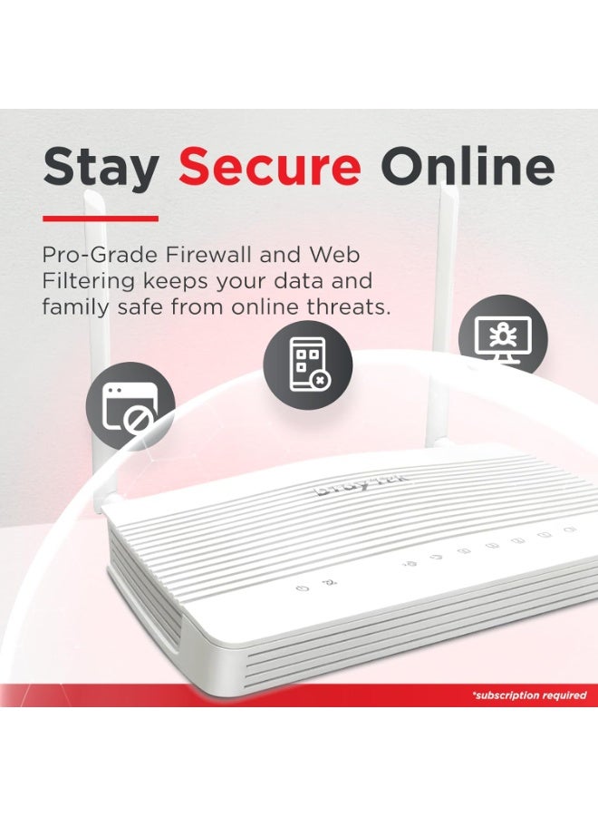 دراي تيك راوتر إيثرنت متعدد الجيجابت DrayTek Vigor 2136ax، واي فاي 6 AX3000 لاسلكي، VPN، واجهات 2.5 جيجابت إيثرنت - Image 5