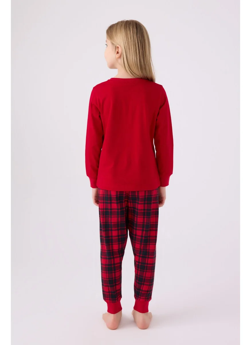 Arnetta Girls Long Sleeve Pajama Set AR3105 Red
