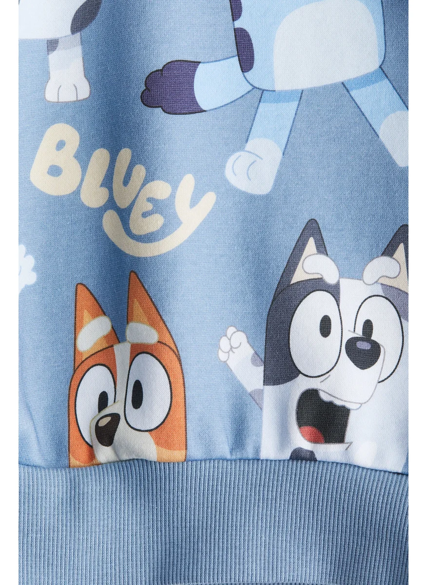 اتش اند ام Oversized Printed Sweatshirt