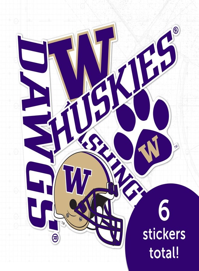 Desert Cactus University of Washington UW Huskies Husky Sticker Vinyl Decals Laptop Water Bottle Car Scrapbook Sheet T2 (Type 2) - Image 5