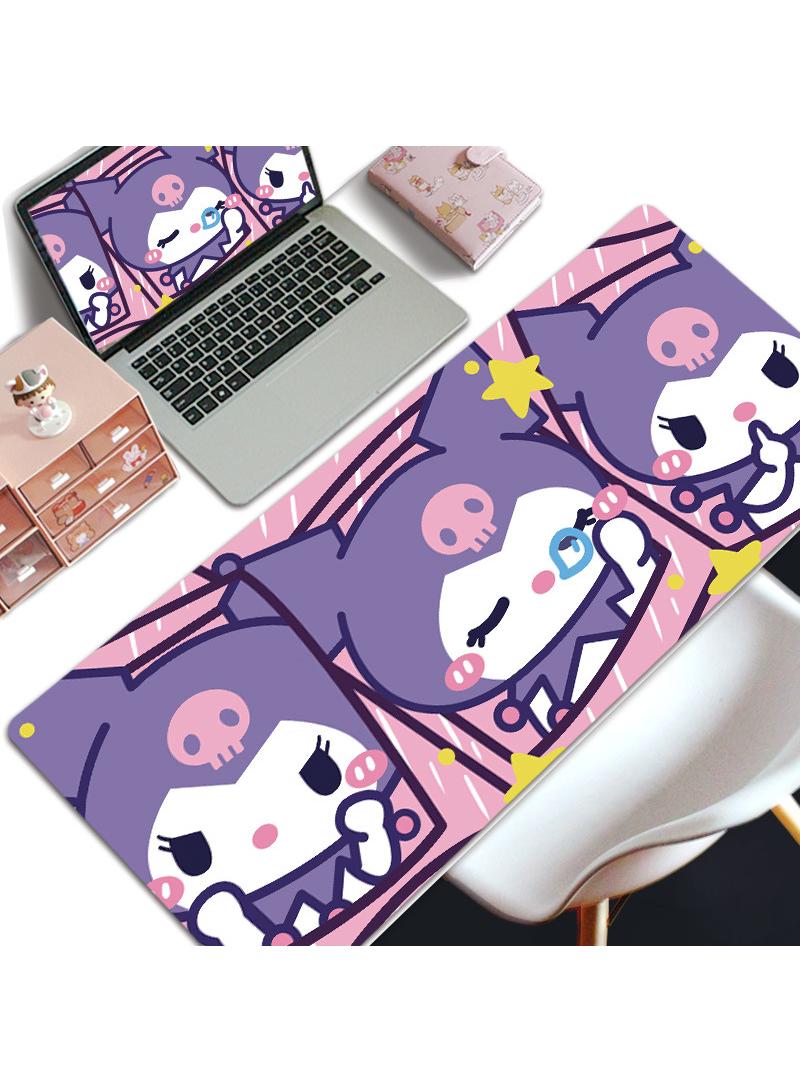 Y&D Kuromi Girls Gift Gaming Mouse Pad Extended Large Mat Desk Pad Stitched Edges Mousepad Long Mouse Pad And Non-Slip Rubber Base Mice Pad 800X300X4mm - Image 1