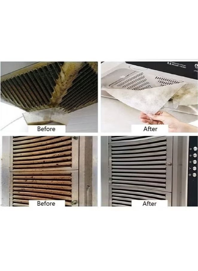 4 packs Convenient Range Hood Grease Filter,High Efficient Grease Filter Paper, Range Hood Filter, Eco Friendly for Lampblack Machine for Home - Image 3