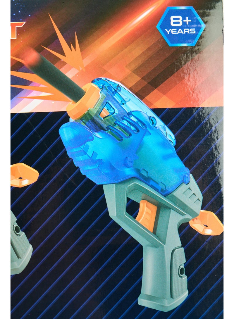 Ton O' Fun Twin Pack Foam Dart Blaster Set – Blue & Gray Toy Blasters for Kids - Image 5