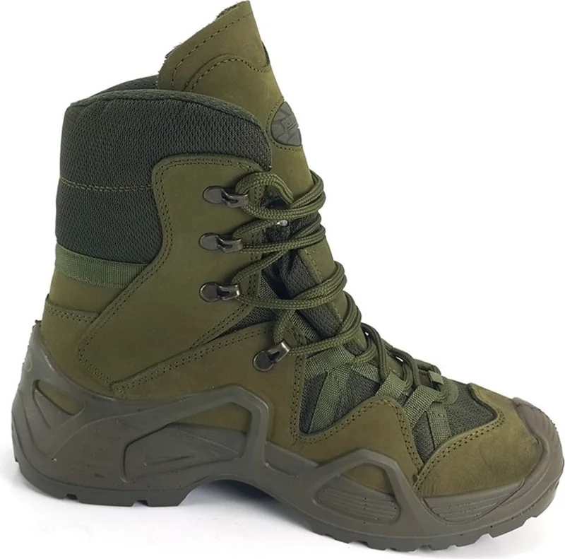 سكوتر P1490 Men's Leather Laced Military Boots