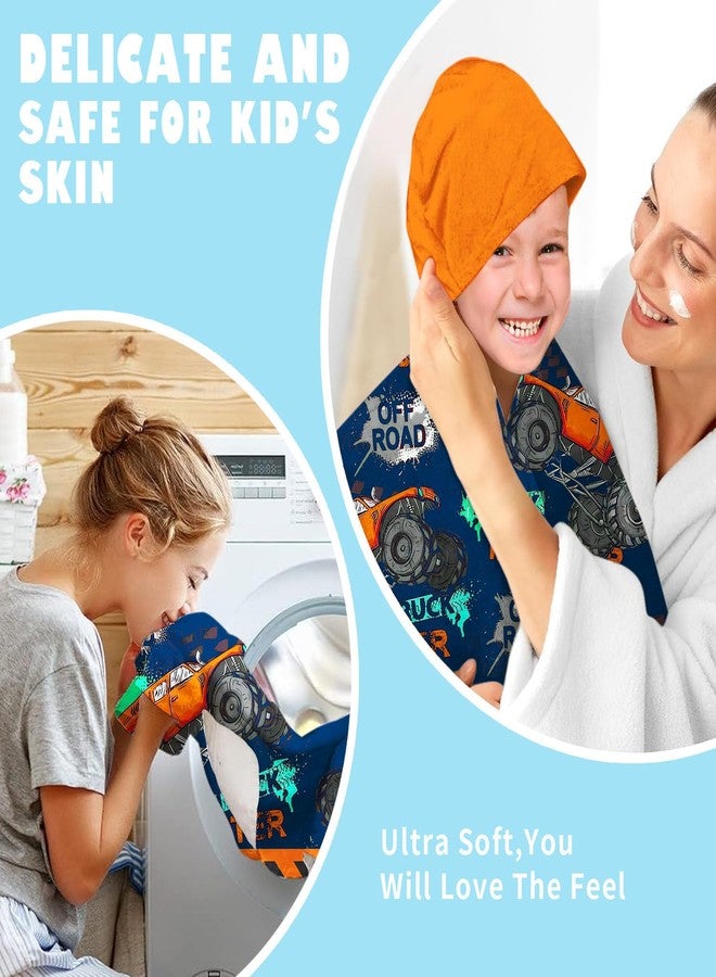 Ritiga Car Bath Towels Shower Wrap for Boys, Engineering Vehicle Boys Beach Towel with Hoodie for Kids Toddlers Age 4-8, Hooded Poncho Beach Blanket for Pool Swimming Cute Wearable Bath Towel for Child - Image 5