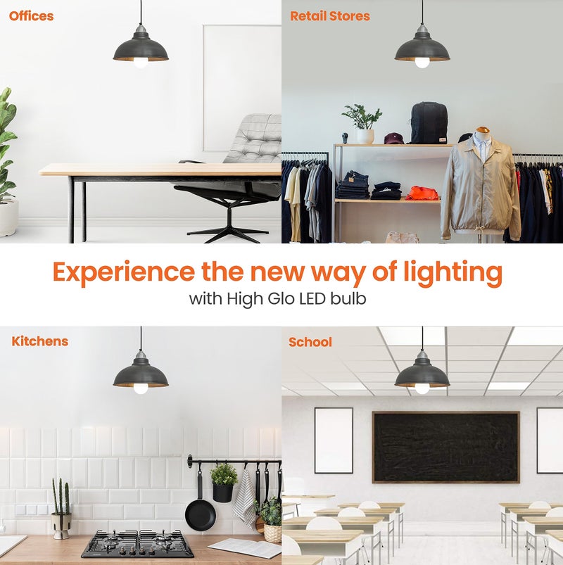 Orient Electric 12W High Glow LED bulb| 180-degree wide beam angle| Voltage surge protection up to 4 kV| 6500K, Cool White| B22d base| Made in India| Pack of 2 - Image 5