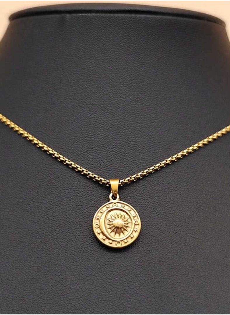 JewelryPalace Elegant Women’s Necklace Made Of Stainless Steel Coated With Gold In A Modern And Chic Design  - Image 1