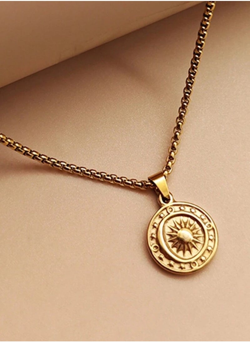 JewelryPalace Elegant Women’s Necklace Made Of Stainless Steel Coated With Gold In A Modern And Chic Design  - Image 3