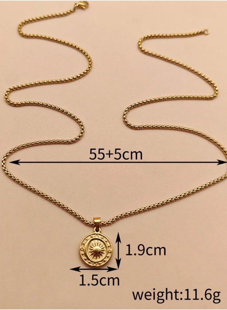 JewelryPalace Elegant Women’s Necklace Made Of Stainless Steel Coated With Gold In A Modern And Chic Design  - Image 5