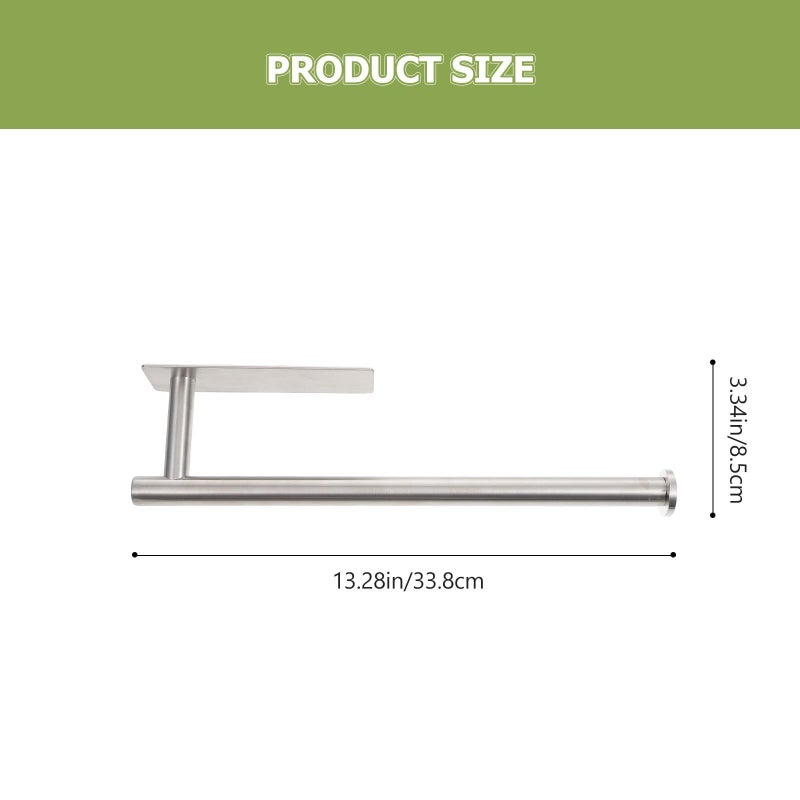 Stainless Steel Wall Mounted Towel Rack Holder For Bathroom Kitchen Storage - Image 3