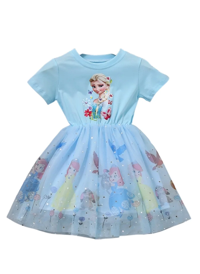 D'Daniela D' Daniela - Elsa Enchanted Tulle Dress - Blue