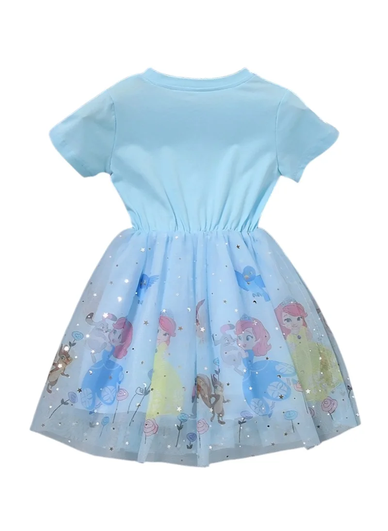 D'Daniela D' Daniela - Elsa Enchanted Tulle Dress - Blue