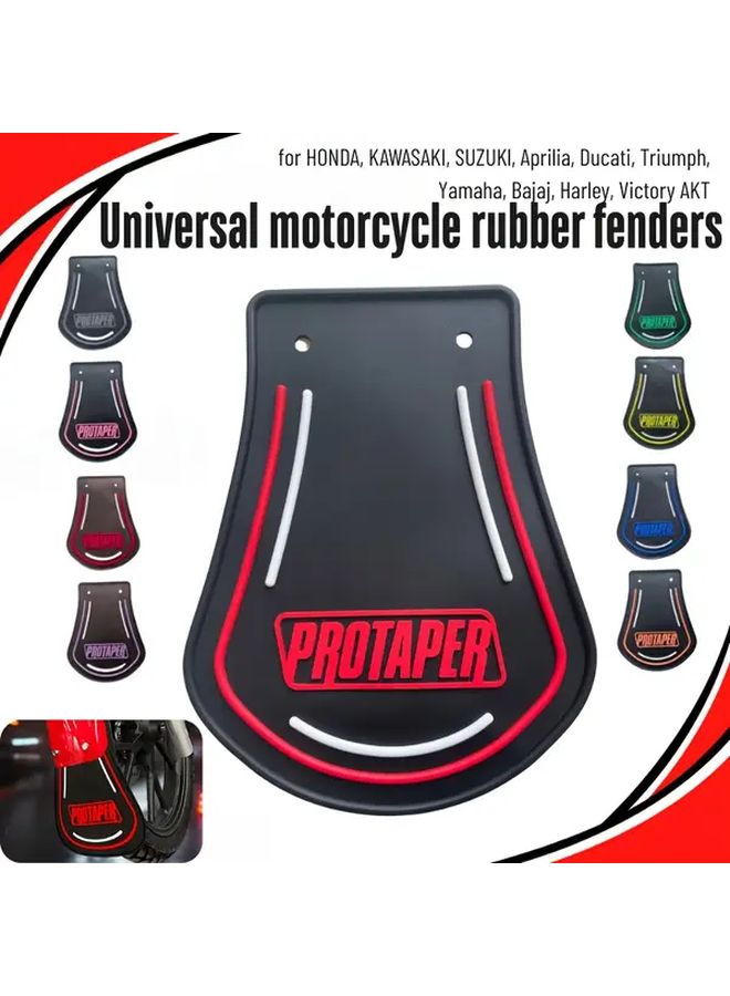 Blue Universal Motorcycle Rubber Fenders for Electric Scooter Decorative Accessories High Quality Durable - Image 1