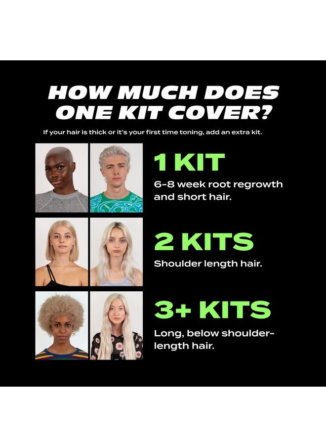 BLEACH LONDON Champagne Super Toner Kit Yellow Brass Removing Color Depositing Formula For Champagne Blonde Base For Blonde Hair & Post Bleached Hair Vegan Cruelty Free Ammonia Free  - Image 5