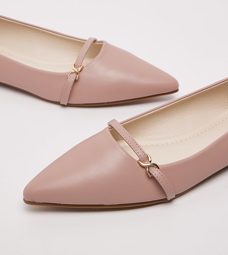 NINE WEST D-PIPER Buckle Detail Ballerinas - Image 4