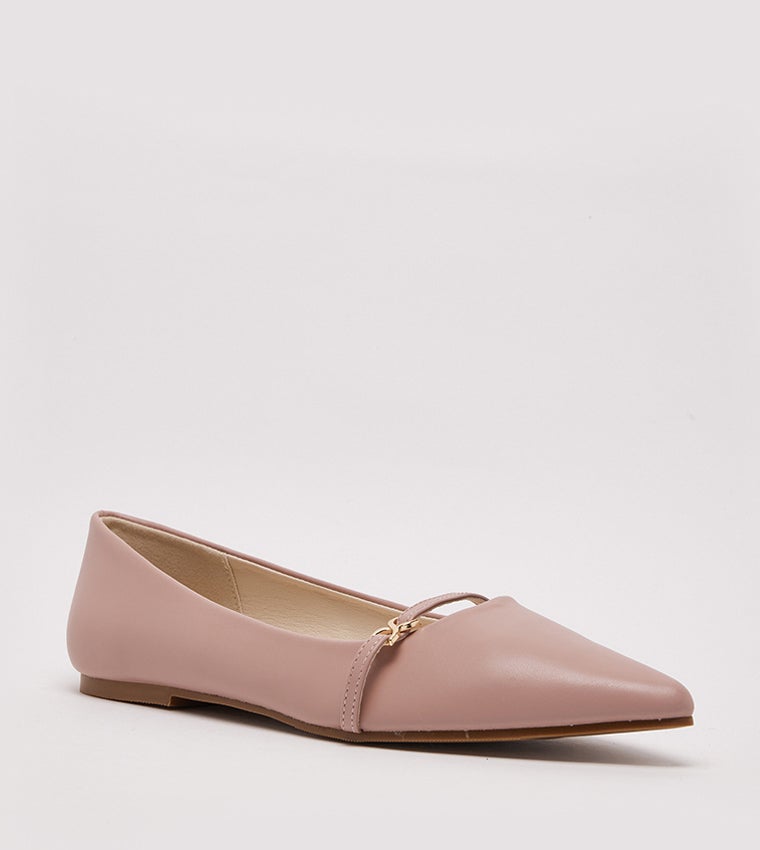 NINE WEST D-PIPER Buckle Detail Ballerinas - Image 1