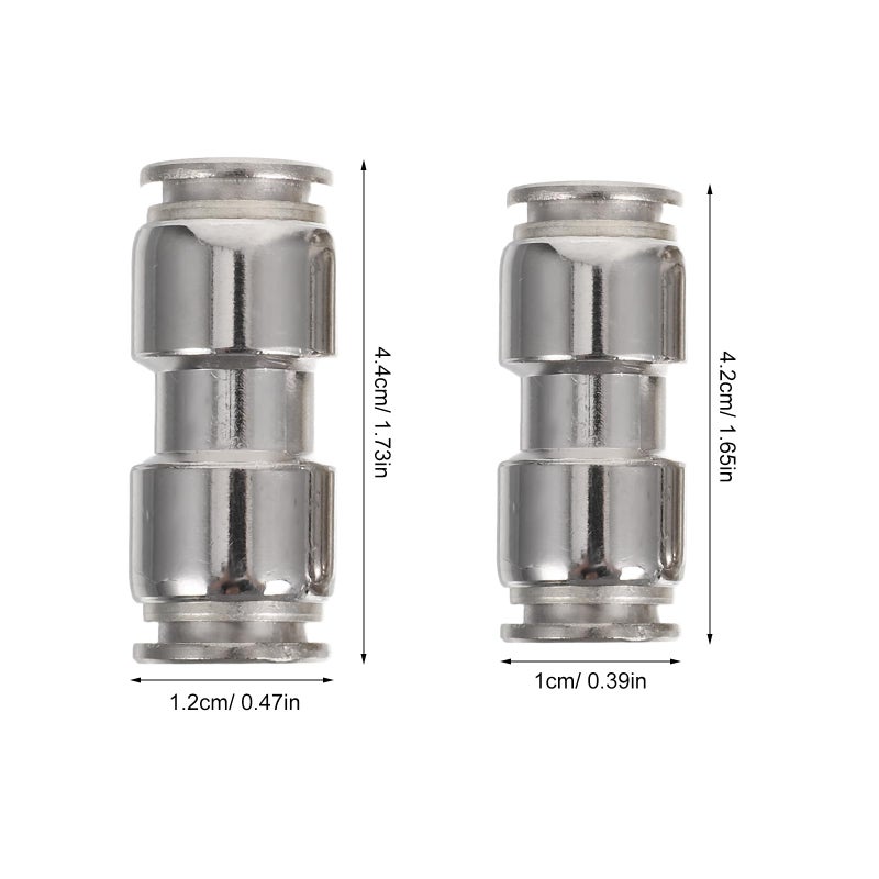 6Pcs 6mm Air Hose Quick Connect Fittings Push To Connect Pneumatic Tube Connectors Metal - Image 3