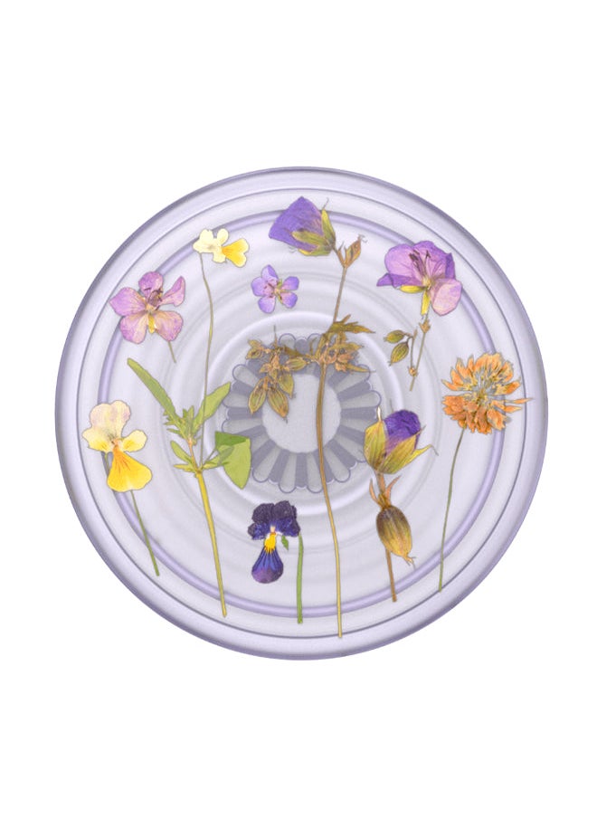 POPSOCKETS PopGrip Plant | قبضة هاتف من الجل وحامل، قابلة للإزالة وإعادة الاستخدام والغسل، تعمل مع جراب بلاستيكي صلب أملس، الجزء العلوي سهل الإزالة للشحن اللاسلكي - حقول أرجوانية  - Image 1