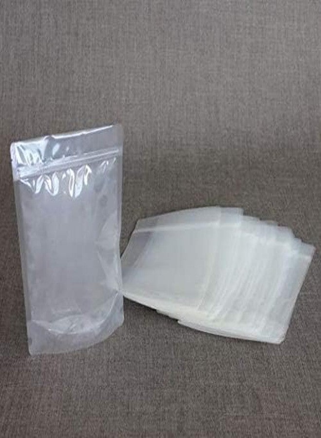 Awadh Pack of 100 Food Grade Reusable Airtight Stand Up Pouches with Zipper | Zip Lock Pouch | Zipper Pouch | Stand Up Pouch | Zippouch Bags for Food Storage 22 X 31 cm (1 kg - 1.5 kg) - Image 3