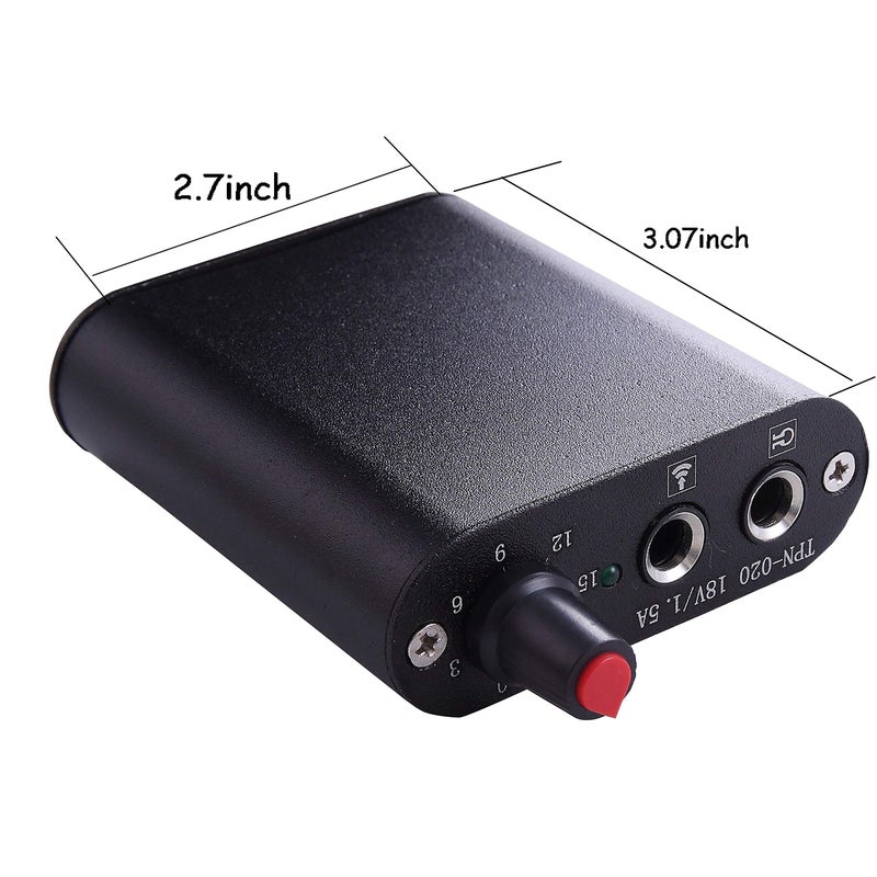 new star tattoo Mini Tattoo Power Supply Set,New Star Tattoo Mini Motor Black Tattoo Machine Power Supply with Tattoo Clip Cord and Stainless Steel Foot Pedal for Permanent Makeup Tattoo Supply Accessory - Image 4