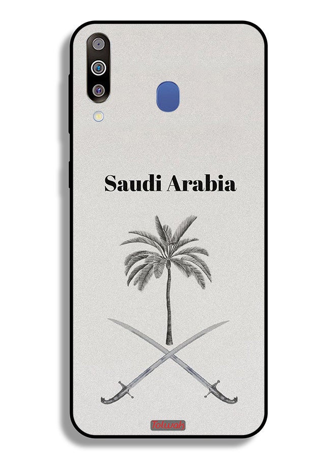 Tolwak Samsung Galaxy M30 Protective Case Cover Kingdom Of Saudi Arabia Sign Art - Image 2