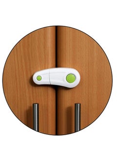 Safe-O-Kid Safe O Kid Durable Elegant Child Safety Cabinet Lock Green Pack Of 4  - Image 2