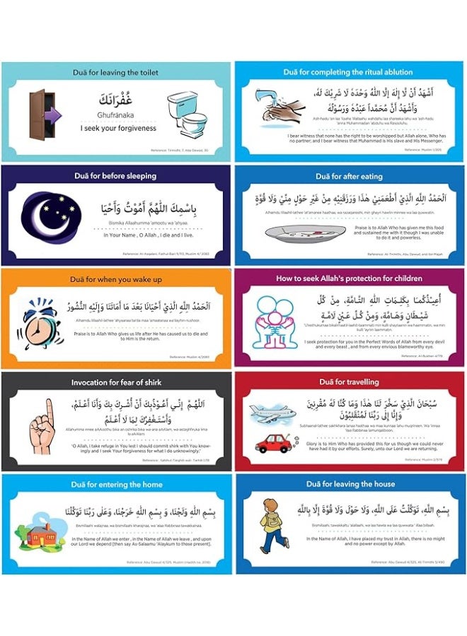 ملصق حائط إسلامي عربي MAXSAFE 19 قطعة عائلية دواء قابلة للإزالة (ألوان مختلطة) - Image 4