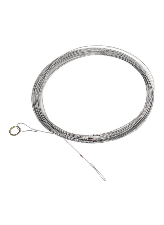 Thoraya Steel Wire Measuring Rope Good Flexibility Sturdy Steel Rope Measuring Cord with Scale for Well Construction 30m/98.4ft  - Image 2