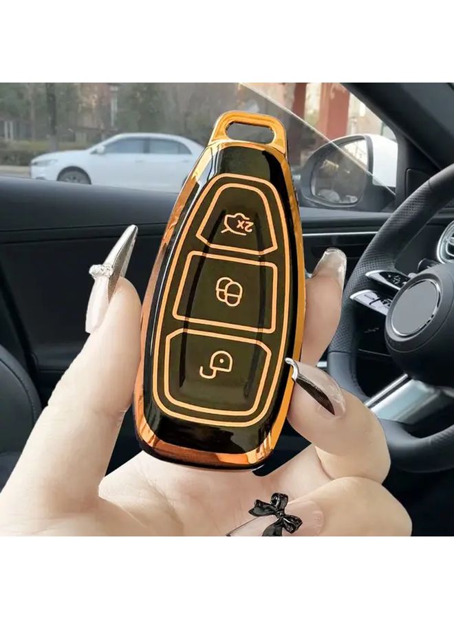 Black TPU Smart Key Case Cover Protective Keyless Entry Fob Accessory - Image 5