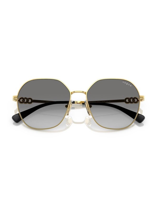 Vogue Woman IRREGULAR  SUNGLASSES- VO 4318SB - lense size:55mm - GOLD - Image 4