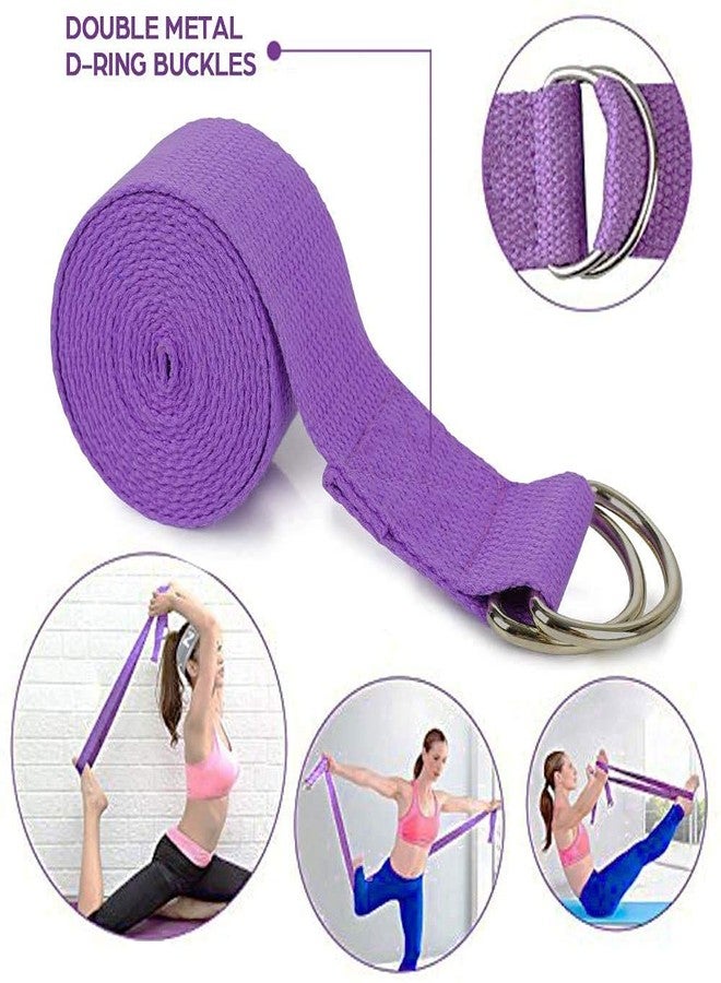 GRS ® دعامة يوغا من مادة EVA عالية الكثافة، خفيفة الوزن، مقاومة للروائح والرطوبة، قطعتان من المكعبات والحزام (متعددة الألوان) - Image 5