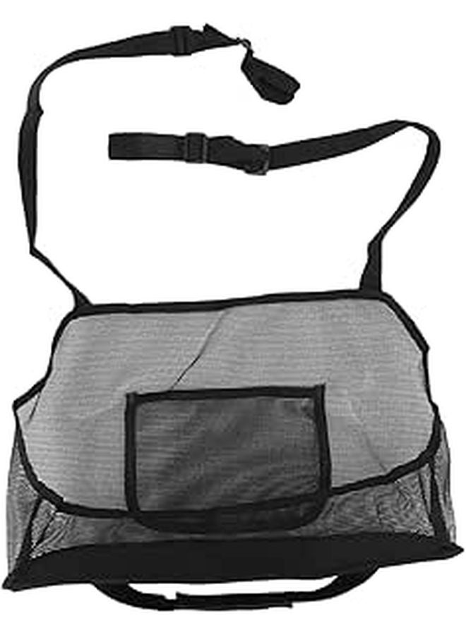 Car Seat Gap Organizer Black Extra Storage Net Pocket Handbag Purse Holder Between Seats - Image 1
