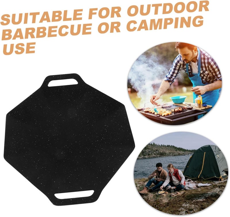 UKCOCO Outdoor Nonstick Grill Pan Stainless Steel Bbq Tray for Camping Grilling Versatile Cooking for Fish Steak Vegetables More Bbq Accessory - Image 5