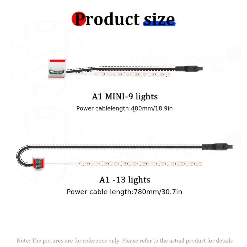 للتحديث A1 A1 Mini للتحكم بالحث ضوء عمل LED للطابعة ثلاثية الأبعاد 6500K - Image 2