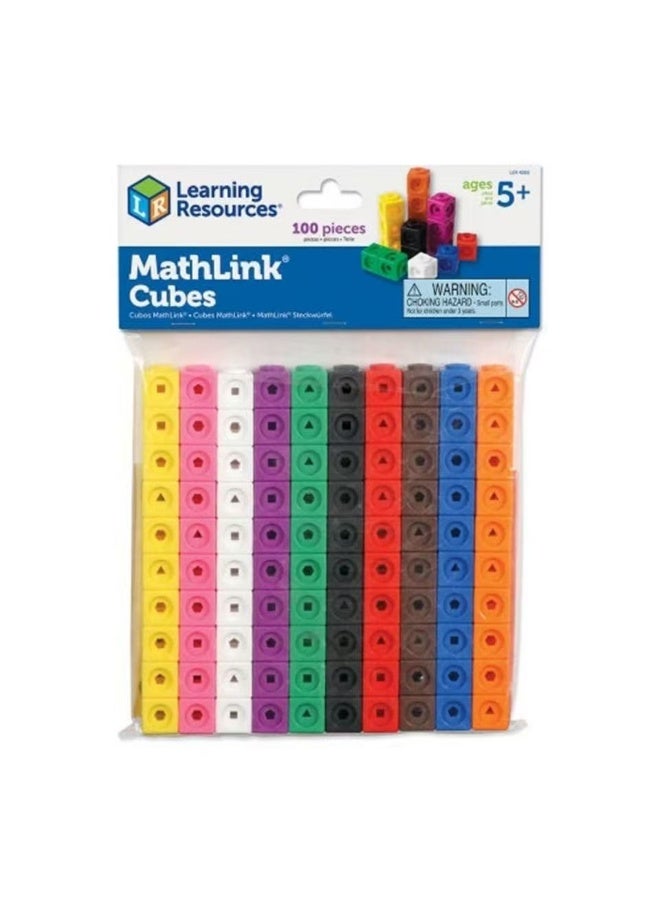 ليرننج ريسورسز مكعبات MathLink (1-10) للرياضيات، تنمية تعليمية، ألعاب تعليمية، هدية للأطفال من عمر 3 سنوات فما فوق - Image 1