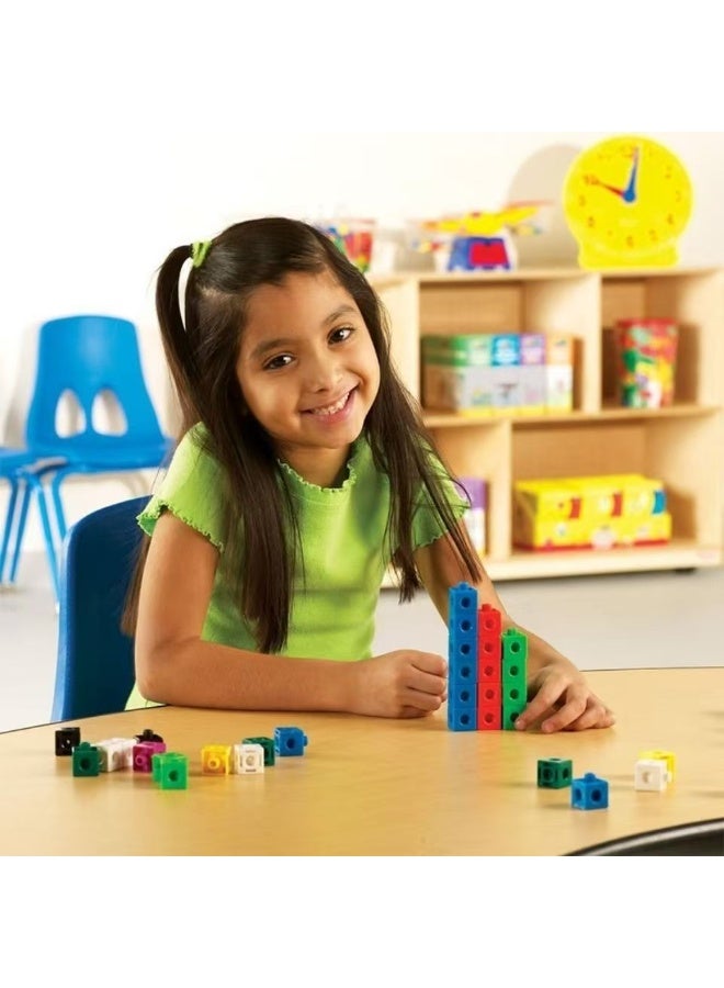 ليرننج ريسورسز مكعبات MathLink (1-10) للرياضيات، تنمية تعليمية، ألعاب تعليمية، هدية للأطفال من عمر 3 سنوات فما فوق - Image 4