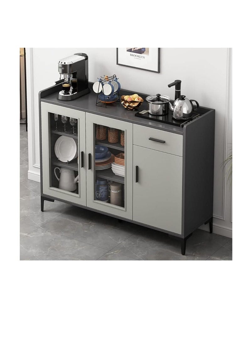 Generic Kitchen Storage Cabinet Modern Buffet Cabinet Sideboard Wine Bar Cabinet for Dining Room Living Room Kitchen Storage Come with Automatic Filling Teapot  - Image 1