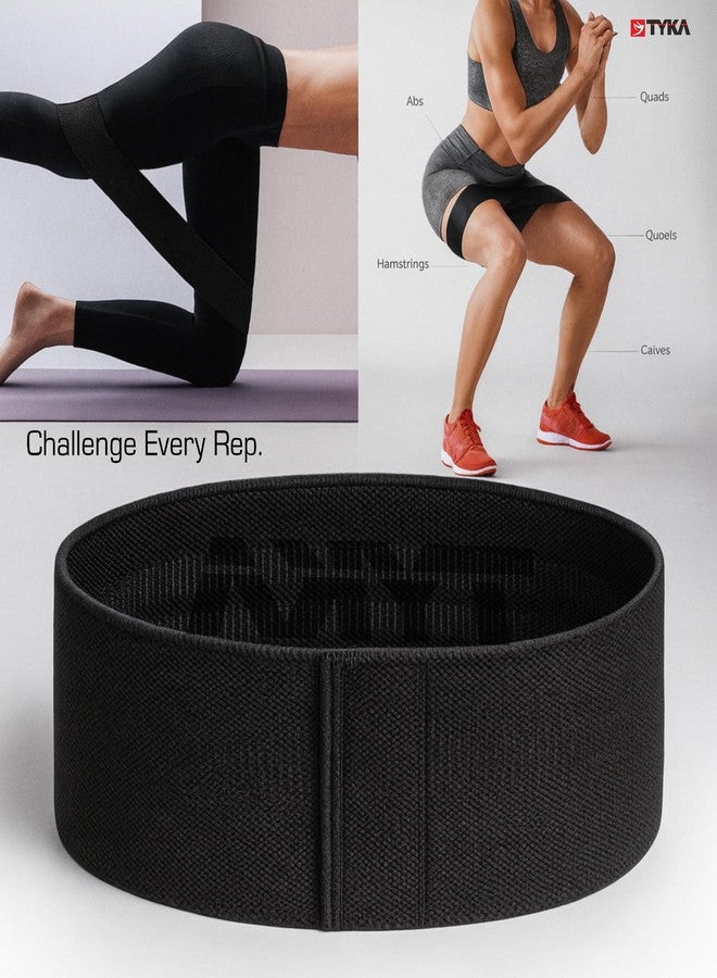 TYKA 6-Level Resistance Loop Bands Set- Portable Workout Set for Strength Training, Yoga & Physical Therapy (Black) - Image 4