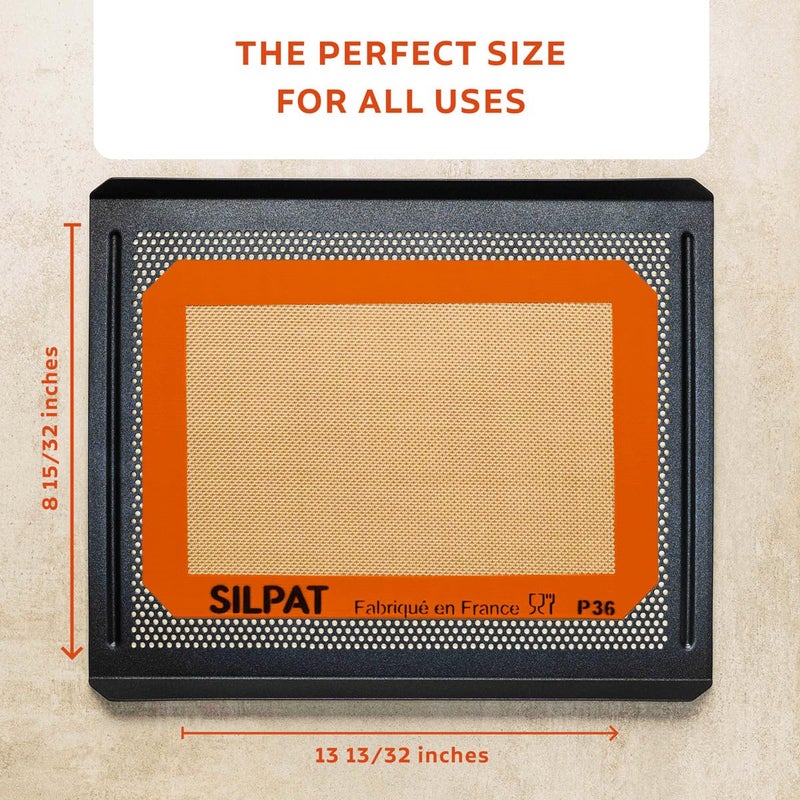 Silpat #1 Original Non-Stick Baking Mat Handcrafted in France Since 1965 - Trusted by World-Class Chefs - Certified Food Safe Silpat Technology (Pick Your Size) - Image 4