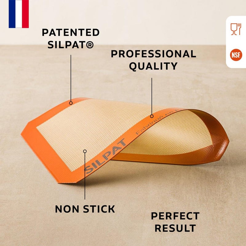 Silpat #1 Original Non-Stick Baking Mat Handcrafted in France Since 1965 - Trusted by World-Class Chefs - Certified Food Safe Silpat Technology (Pick Your Size) - Image 2