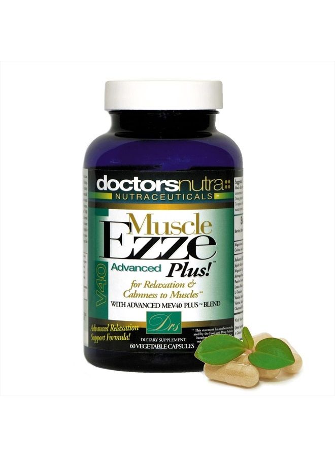 Doctors Nutra Nutraceuticals Muscle Ezze Plus Relaxation - Day or Night Use - Gluten-Free - 60 Veg. Capsules - Image 1