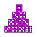 Luck Lab 10 Piece 19 mm Dice Pack Acrylic and Translucent D6 Dice Square wRounded Edge for Casino Craps RPG MTG DND Dice Table Games and Board Games Purple - Image 2