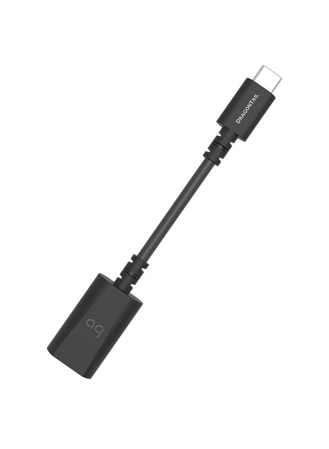 AudioQuest موسع USB Type-C DragonTail الكربوني - أسود - Image 1